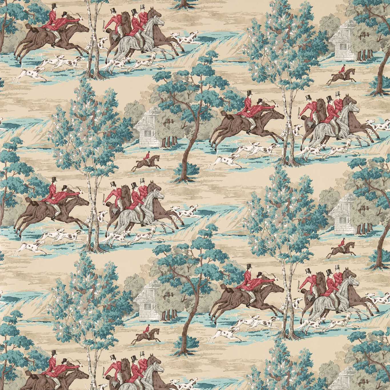 Tally Ho Teal/Ruby