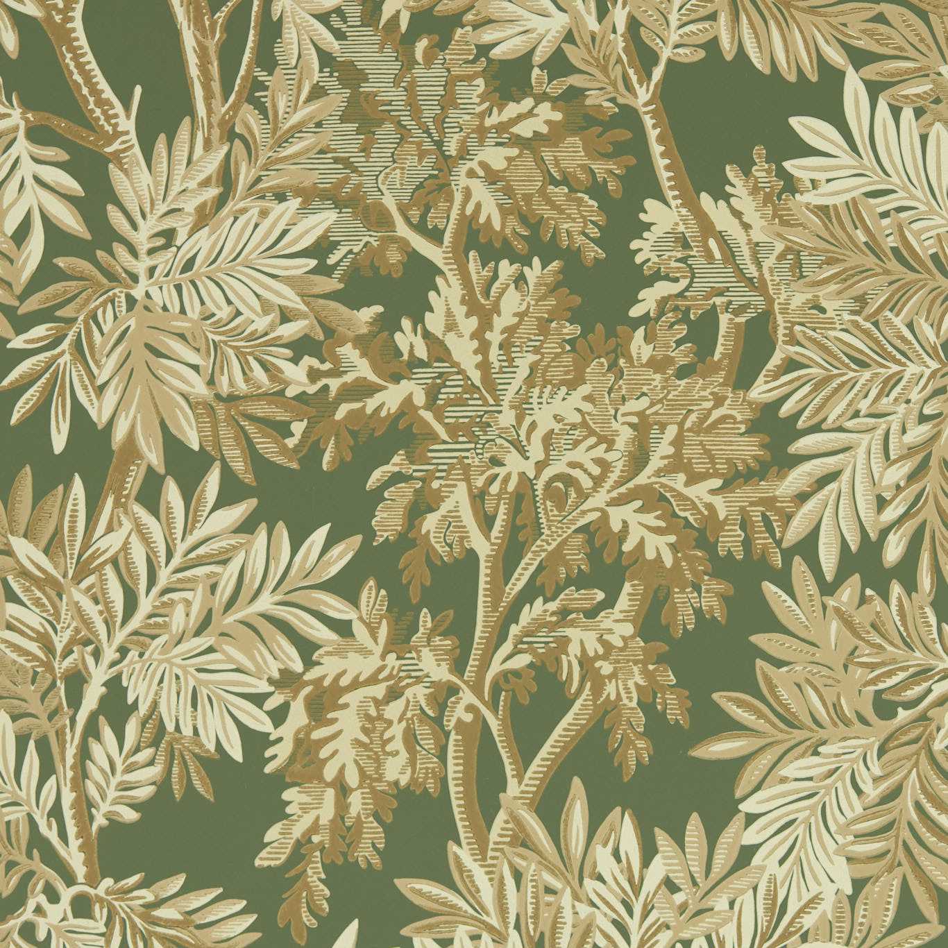 Tapestry Trees Woodland Green